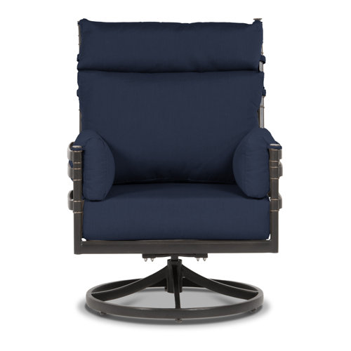 InspiredVisions Lancaster High Back Swivel Patio Chair with Sunbrella